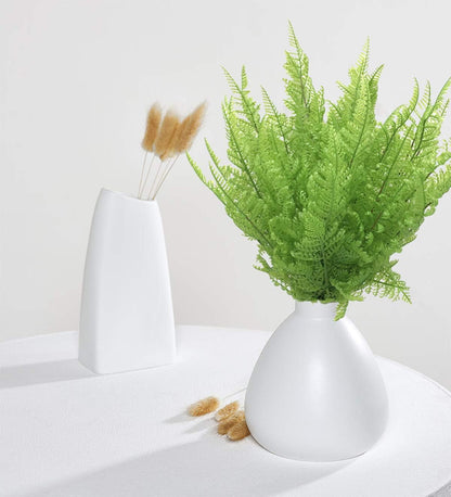 Artificial Rosemary Plants, Fake Plant Bushes Plastic Greenery Grass Faux Shrubs for Home Decor Kitchen Bathroom Farmhouse Room Shelf Desk Coffee Table Vase Pot Planter Filler DIY Decorations 6 Pack