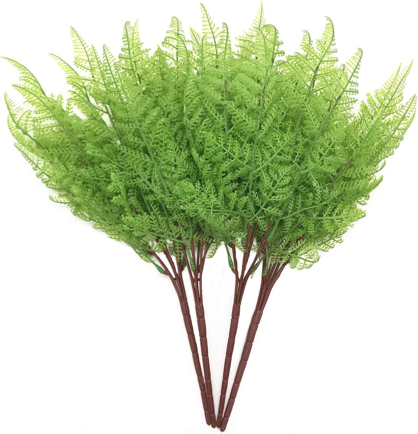 Artificial Rosemary Plants, Fake Plant Bushes Plastic Greenery Grass Faux Shrubs for Home Decor Kitchen Bathroom Farmhouse Room Shelf Desk Coffee Table Vase Pot Planter Filler DIY Decorations 6 Pack