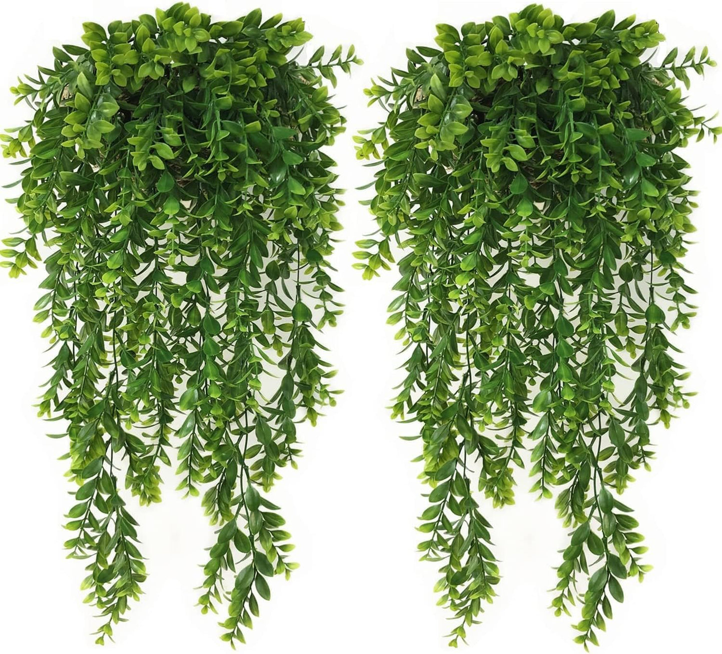 Artificial Rosemary Plants, Fake Plant Bushes Plastic Greenery Grass Faux Shrubs for Home Decor Kitchen Bathroom Farmhouse Room Shelf Desk Coffee Table Vase Pot Planter Filler DIY Decorations 6 Pack