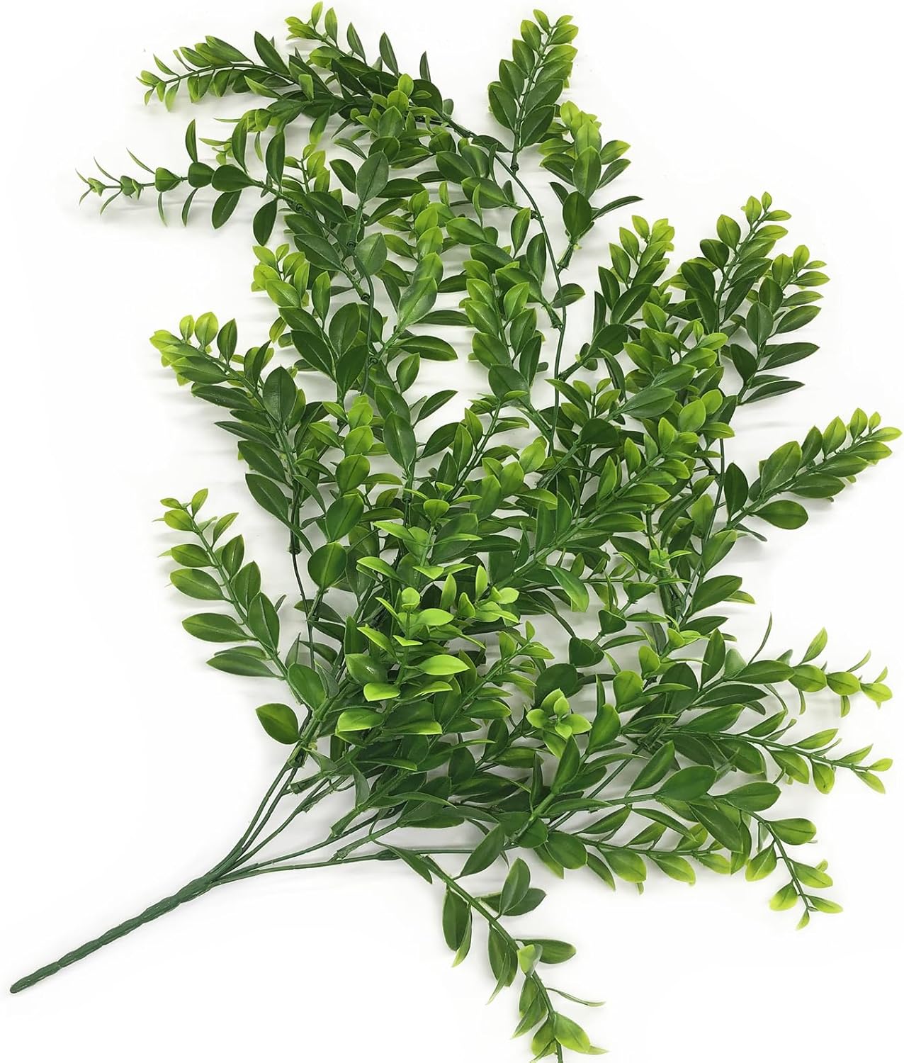 Artificial Rosemary Plants, Fake Plant Bushes Plastic Greenery Grass Faux Shrubs for Home Decor Kitchen Bathroom Farmhouse Room Shelf Desk Coffee Table Vase Pot Planter Filler DIY Decorations 6 Pack