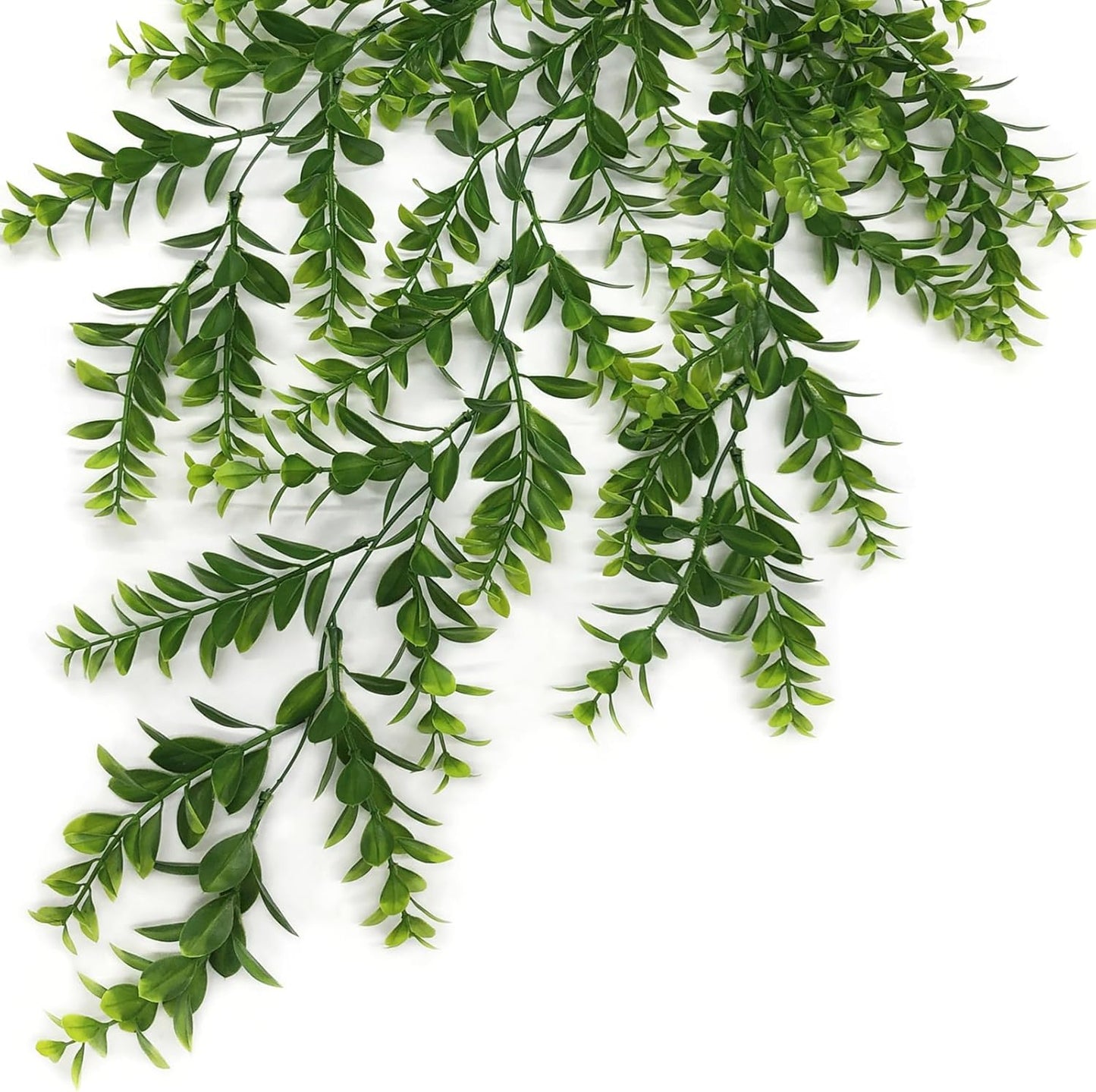 Artificial Rosemary Plants, Fake Plant Bushes Plastic Greenery Grass Faux Shrubs for Home Decor Kitchen Bathroom Farmhouse Room Shelf Desk Coffee Table Vase Pot Planter Filler DIY Decorations 6 Pack