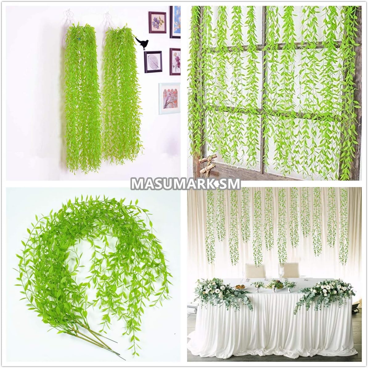 Artificial Rosemary Plants, Fake Plant Bushes Plastic Greenery Grass Faux Shrubs for Home Decor Kitchen Bathroom Farmhouse Room Shelf Desk Coffee Table Vase Pot Planter Filler DIY Decorations 6 Pack
