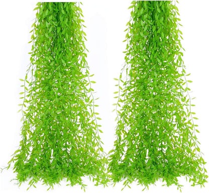 Artificial Rosemary Plants, Fake Plant Bushes Plastic Greenery Grass Faux Shrubs for Home Decor Kitchen Bathroom Farmhouse Room Shelf Desk Coffee Table Vase Pot Planter Filler DIY Decorations 6 Pack
