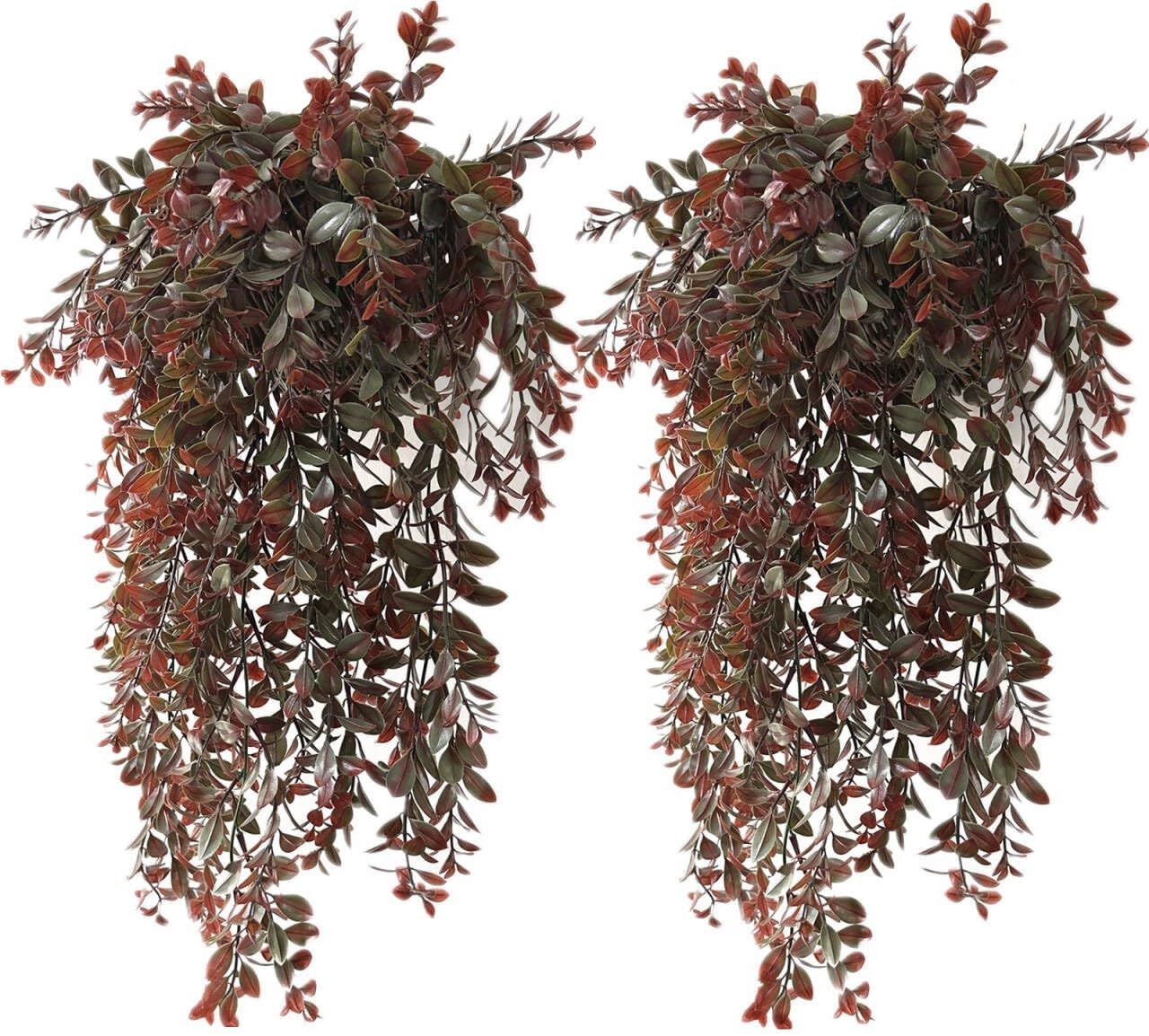 Artificial Rosemary Plants, Fake Plant Bushes Plastic Greenery Grass Faux Shrubs for Home Decor Kitchen Bathroom Farmhouse Room Shelf Desk Coffee Table Vase Pot Planter Filler DIY Decorations 6 Pack