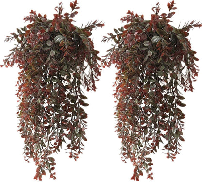 Artificial Rosemary Plants, Fake Plant Bushes Plastic Greenery Grass Faux Shrubs for Home Decor Kitchen Bathroom Farmhouse Room Shelf Desk Coffee Table Vase Pot Planter Filler DIY Decorations 6 Pack