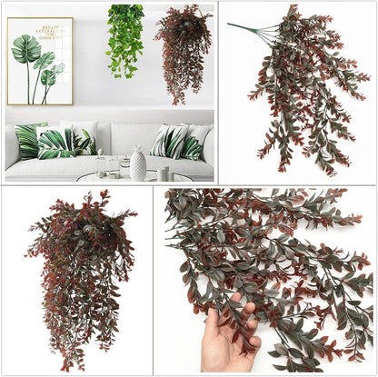 Artificial Rosemary Plants, Fake Plant Bushes Plastic Greenery Grass Faux Shrubs for Home Decor Kitchen Bathroom Farmhouse Room Shelf Desk Coffee Table Vase Pot Planter Filler DIY Decorations 6 Pack