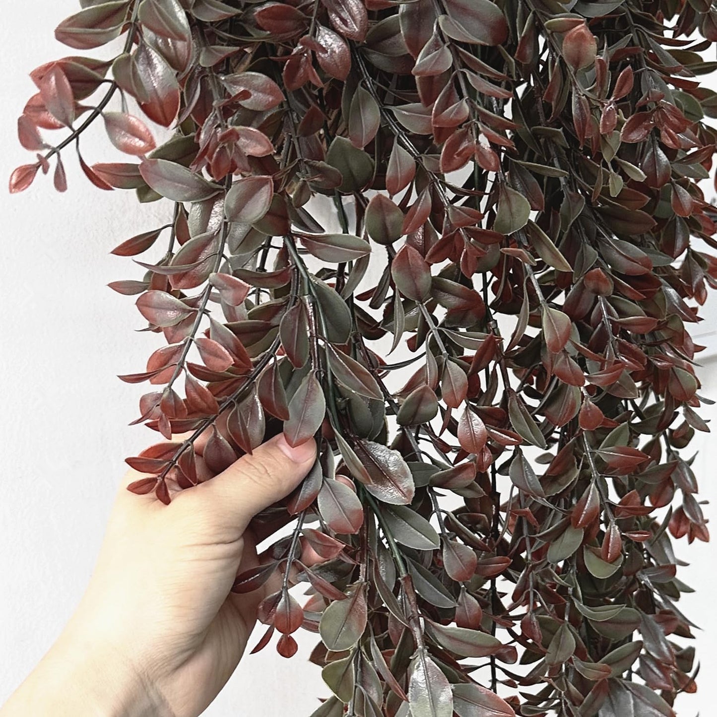Artificial Rosemary Plants, Fake Plant Bushes Plastic Greenery Grass Faux Shrubs for Home Decor Kitchen Bathroom Farmhouse Room Shelf Desk Coffee Table Vase Pot Planter Filler DIY Decorations 6 Pack