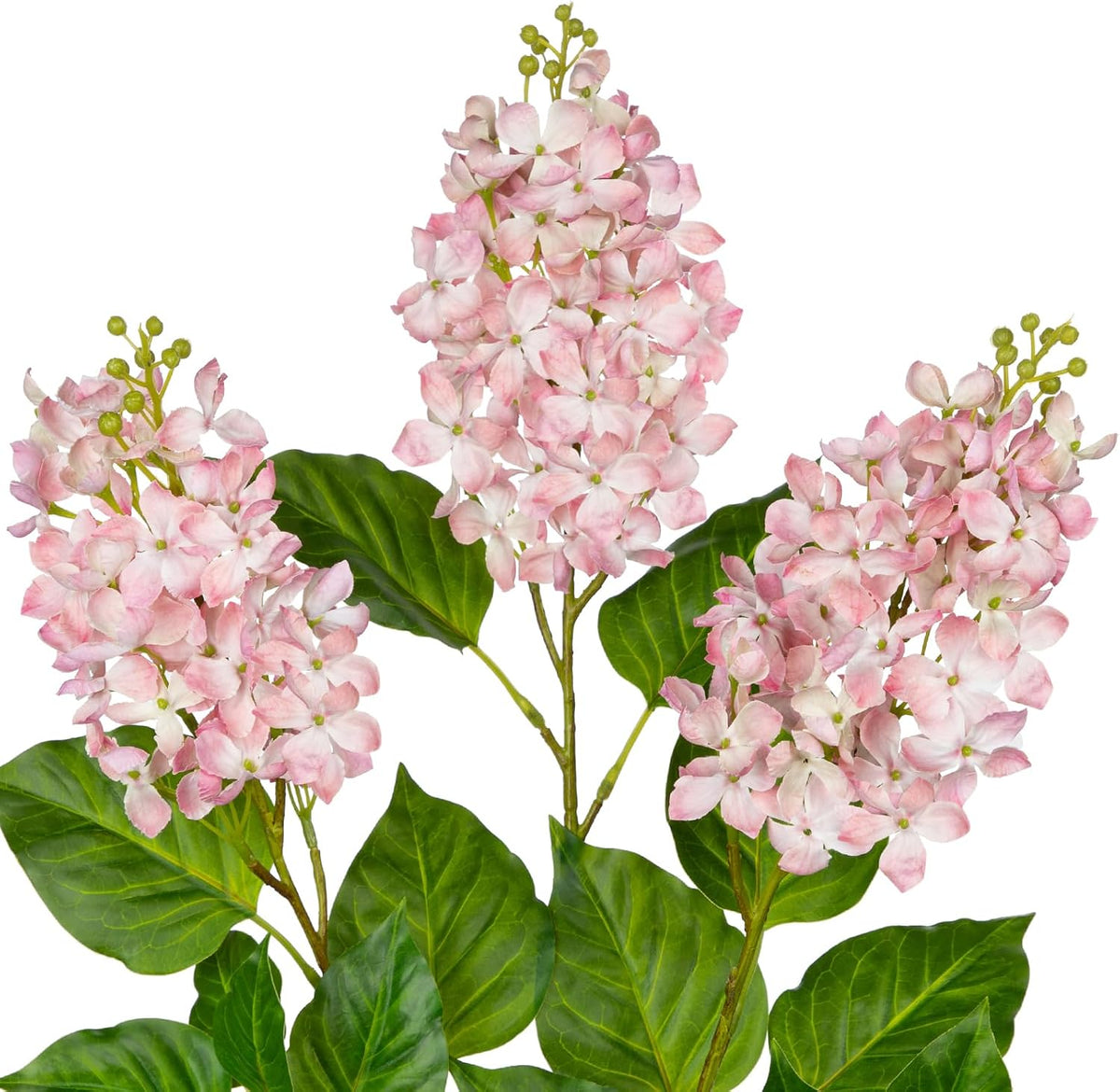 Artificial Lilac Flowers 30" Tall – Set of 3 Silk Lilac Flower Stems for Home Decor, Wedding Centerpieces, Faux Floral Arrangements – Blue Artificial Flowers for Vase, Spring & Farmhouse Décor