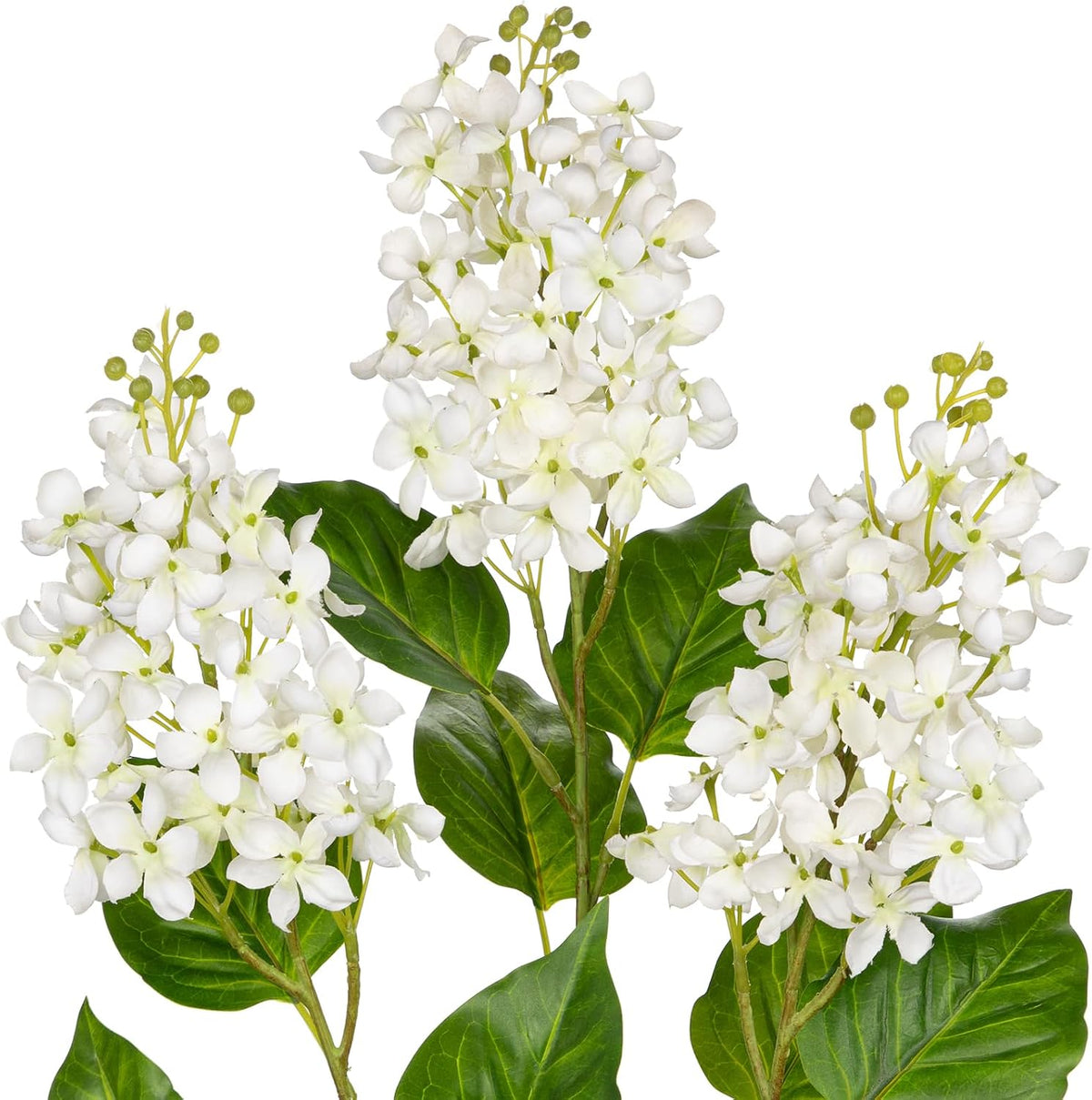 Artificial Lilac Flowers 30" Tall – Set of 3 Silk Lilac Flower Stems for Home Decor, Wedding Centerpieces, Faux Floral Arrangements – Blue Artificial Flowers for Vase, Spring & Farmhouse Décor