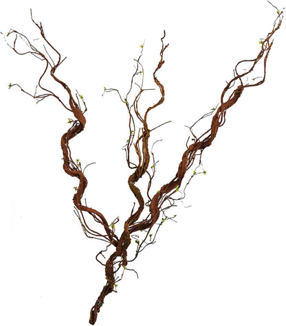 63" Faux Tree Trunk Branch Wall Hanging Grape Vines Spooky Decor