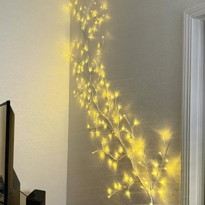 Enchanted Willow Vine Lights with Remote, Christmas Swags Decorations Indoor Room Decor, 18 Branches 144 LEDs Lighted Willow Vine Lights for Walls Bedroom Home Decor