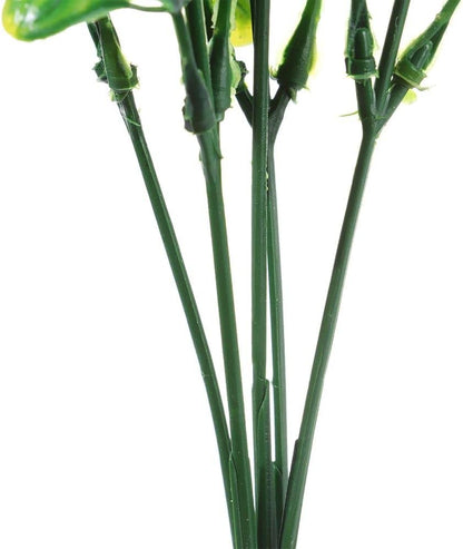 3Pcs Artificial Lemon Branch with Green Leaves Artificial Fruit Lemon Tree Greenery Decoration for Home Table Holiday Farmhouse Garden(14.17inch)