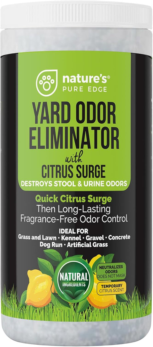Yard Odor Eliminator | Perfect For Artificial Grass, Patio, Kennel, and Lawn, Instantly Removes Stool and Urine Odor, Long Lasting, Kid and Pet Safe