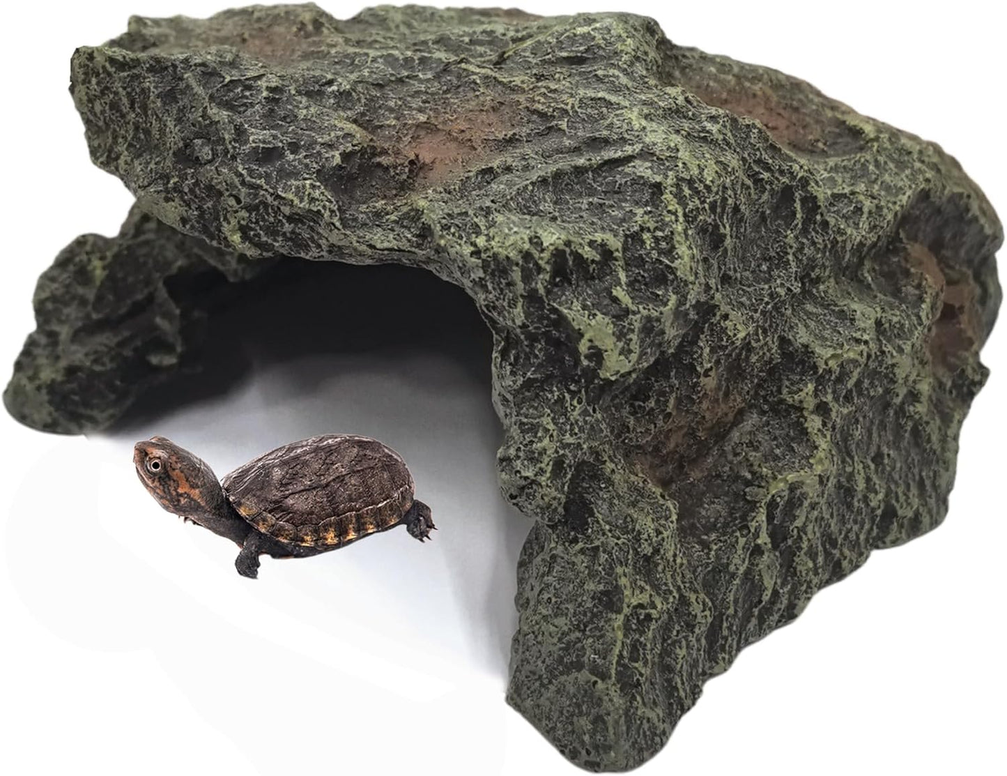 Reptile Hideout Cave Resin Aquarium Fish Hide Rock Terrarium Habitat Decor