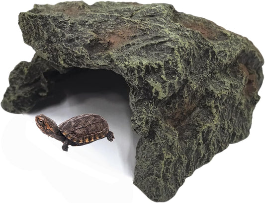 Reptile Hideout Cave Resin Aquarium Fish Hide Rock Terrarium Habitat Decor