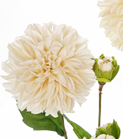 Purple-Pink Dahlia Artificial Flowers 5Pcs Fake Dahlia Flowers for Decoration Silk Flower with Long Stem 17" Floral Arrangements Bouquets Indoors Outdoors Faux Dahlias Centerpieces Home Decor