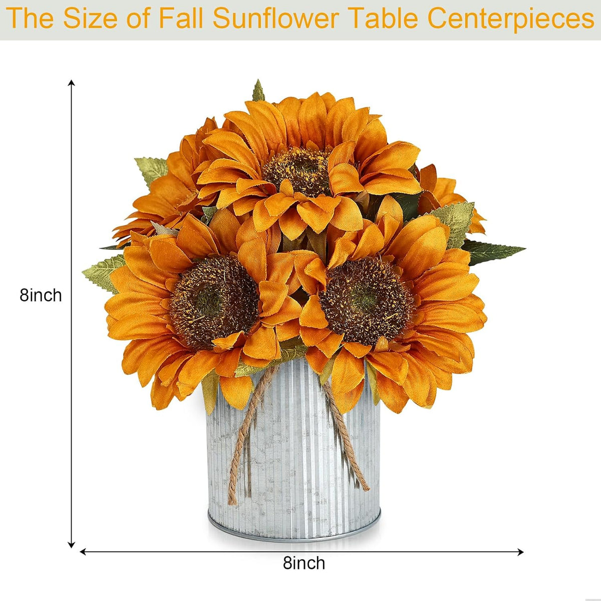 Set of 6 Artificial Flower Table Centerpieces (Blue, 6 X Flower Table Centerpieces)