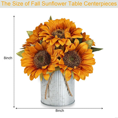 Set of 6 Artificial Flower Table Centerpieces (Blue, 6 X Flower Table Centerpieces)