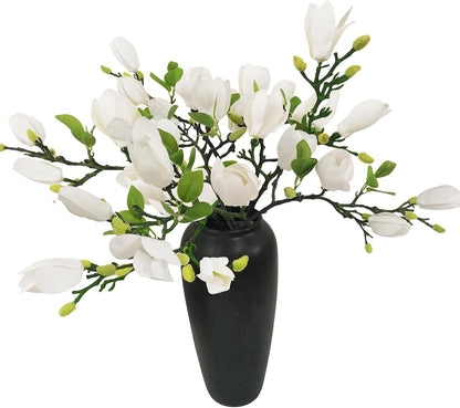Elegant Artificial Magnolia Flower Stems Branches