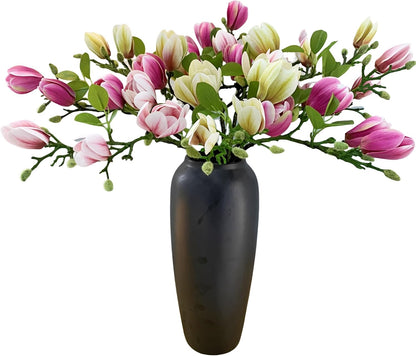 Elegant Artificial Magnolia Flower Stems Branches