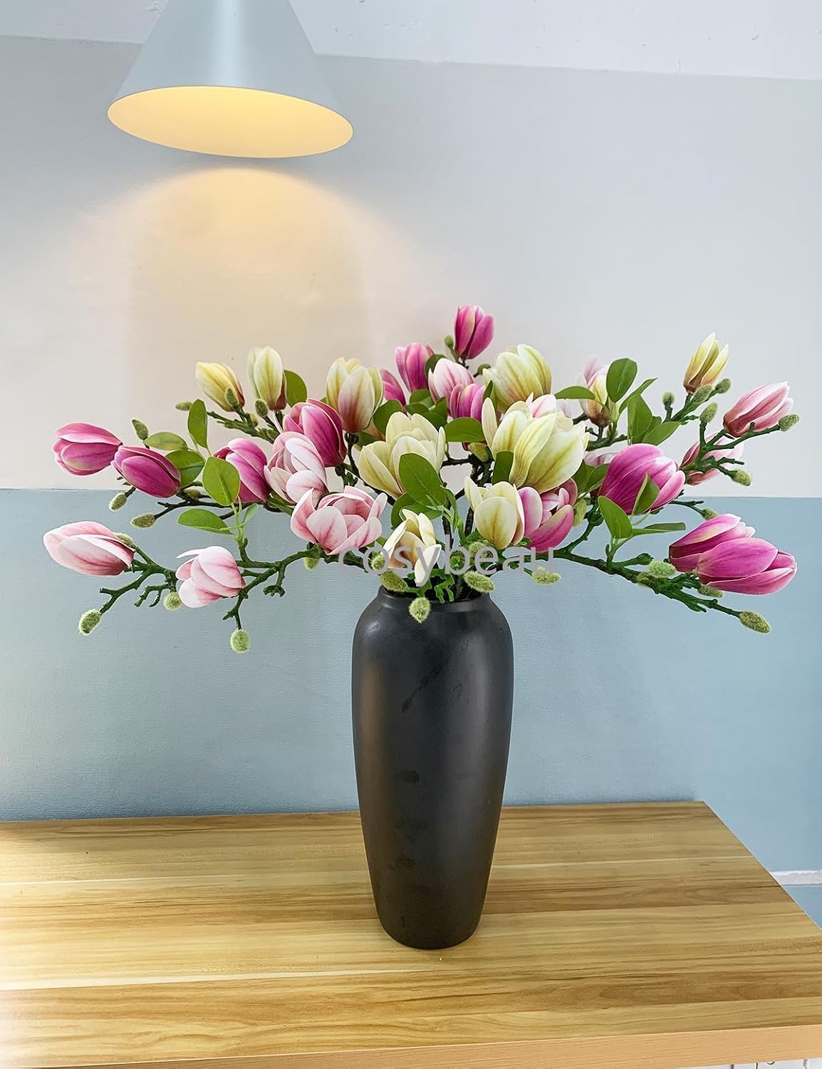 Elegant Artificial Magnolia Flower Stems Branches