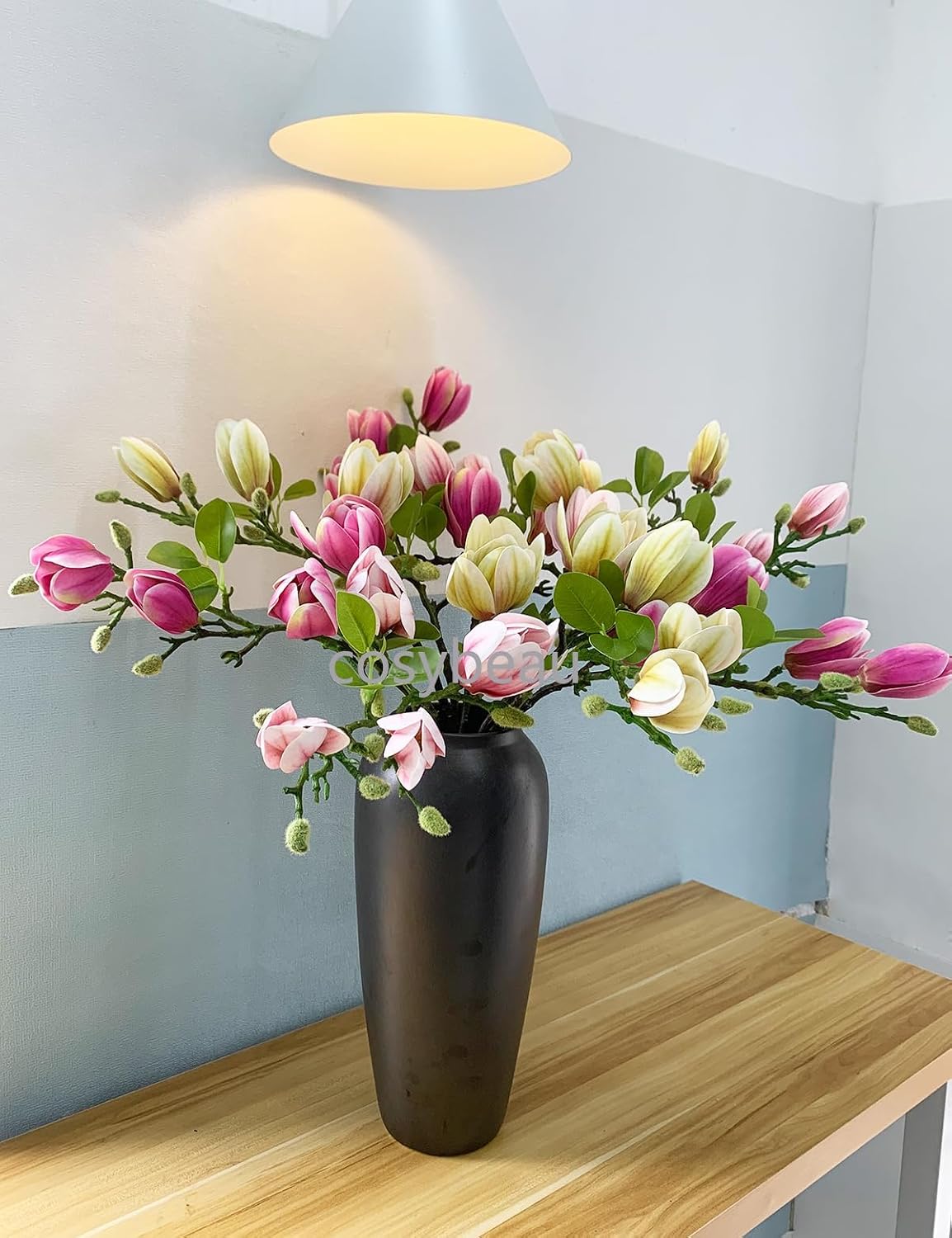 Elegant Artificial Magnolia Flower Stems Branches