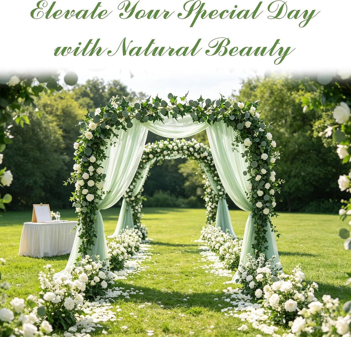 3 Strands Lemon Artificial Vines, 71" Lemon Silk Vine Garland with Green Leaves, Fake Hanging Plants Greenery Decor for Home, Bedroom, Wall, Party, Wedding Decoration