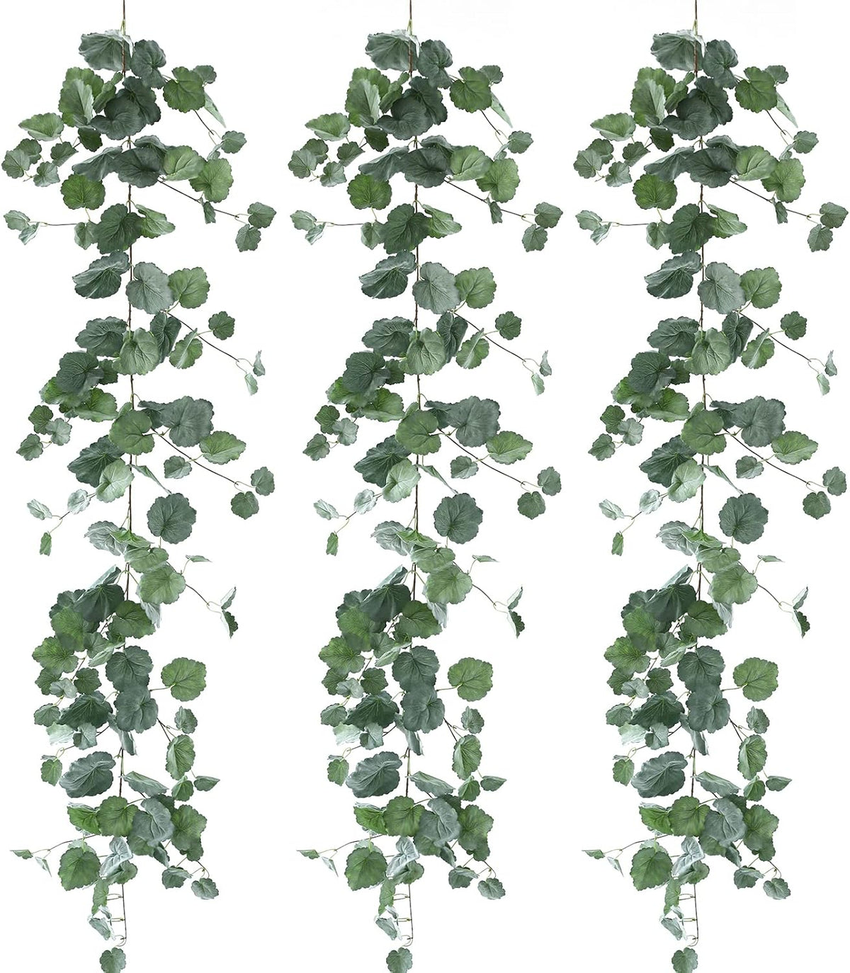 3 Strands Lemon Artificial Vines, 71" Lemon Silk Vine Garland with Green Leaves, Fake Hanging Plants Greenery Decor for Home, Bedroom, Wall, Party, Wedding Decoration