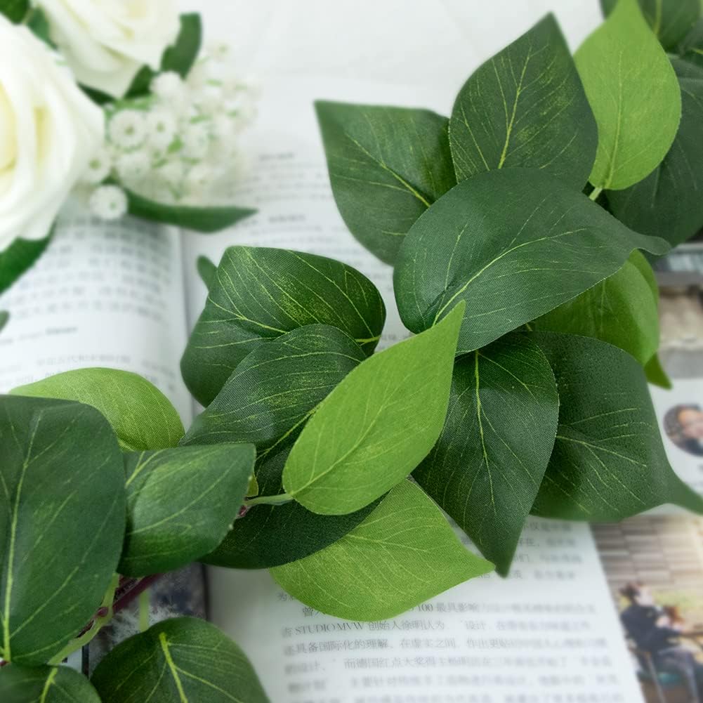 3 Strands Lemon Artificial Vines, 71" Lemon Silk Vine Garland with Green Leaves, Fake Hanging Plants Greenery Decor for Home, Bedroom, Wall, Party, Wedding Decoration