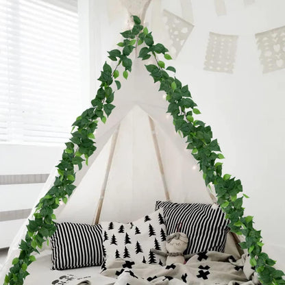 3 Strands Lemon Artificial Vines, 71" Lemon Silk Vine Garland with Green Leaves, Fake Hanging Plants Greenery Decor for Home, Bedroom, Wall, Party, Wedding Decoration