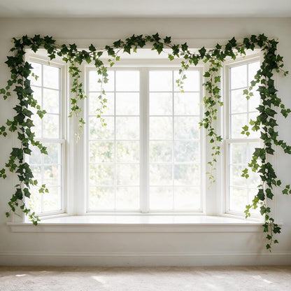 3 Strands Lemon Artificial Vines, 71" Lemon Silk Vine Garland with Green Leaves, Fake Hanging Plants Greenery Decor for Home, Bedroom, Wall, Party, Wedding Decoration