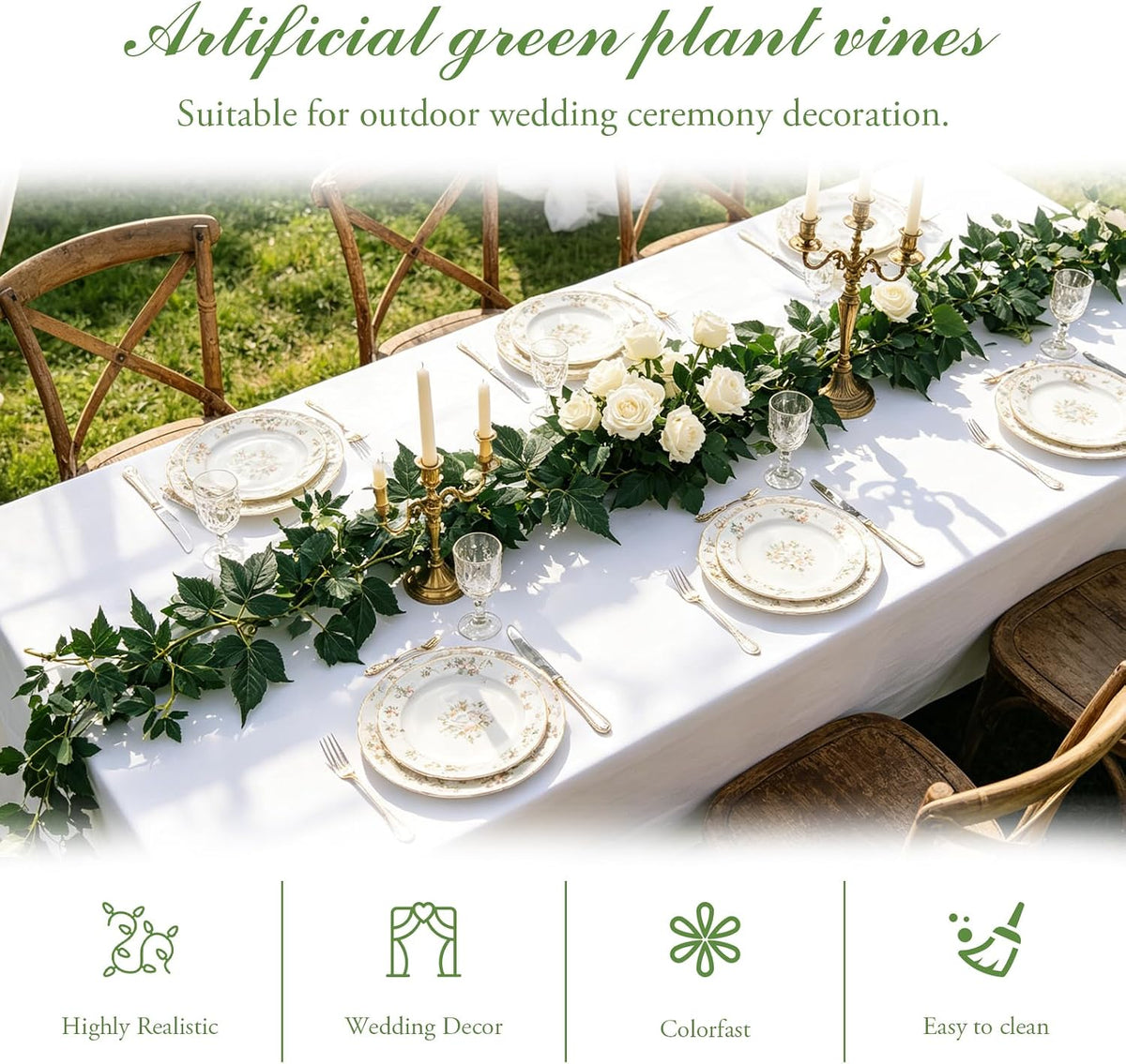 3 Strands Lemon Artificial Vines, 71" Lemon Silk Vine Garland with Green Leaves, Fake Hanging Plants Greenery Decor for Home, Bedroom, Wall, Party, Wedding Decoration