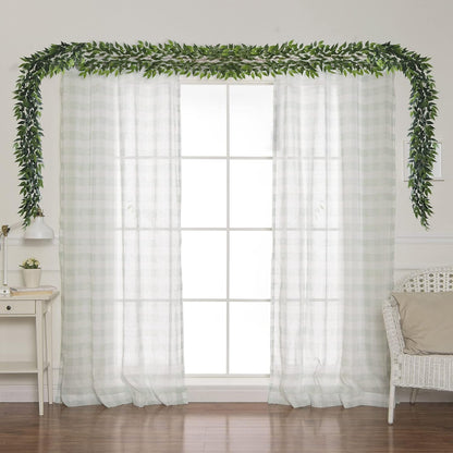 3 Strands Lemon Artificial Vines, 71" Lemon Silk Vine Garland with Green Leaves, Fake Hanging Plants Greenery Decor for Home, Bedroom, Wall, Party, Wedding Decoration