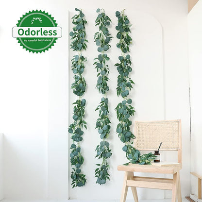 3 Strands Lemon Artificial Vines, 71" Lemon Silk Vine Garland with Green Leaves, Fake Hanging Plants Greenery Decor for Home, Bedroom, Wall, Party, Wedding Decoration
