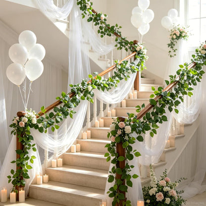 3 Strands Lemon Artificial Vines, 71" Lemon Silk Vine Garland with Green Leaves, Fake Hanging Plants Greenery Decor for Home, Bedroom, Wall, Party, Wedding Decoration