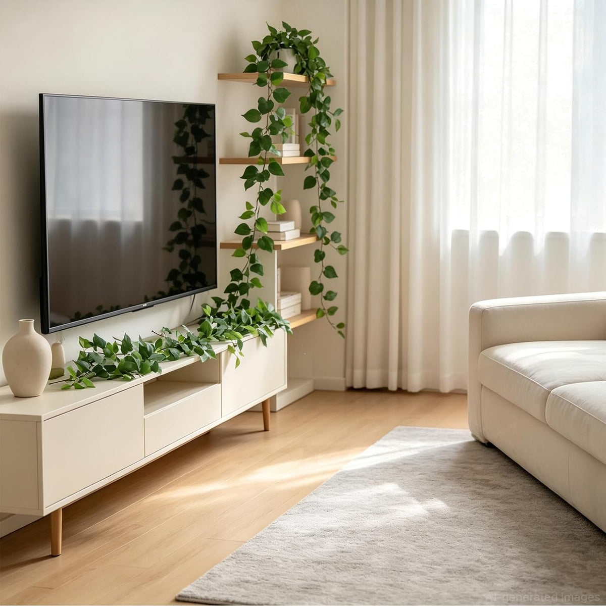 3 Strands Lemon Artificial Vines, 71" Lemon Silk Vine Garland with Green Leaves, Fake Hanging Plants Greenery Decor for Home, Bedroom, Wall, Party, Wedding Decoration