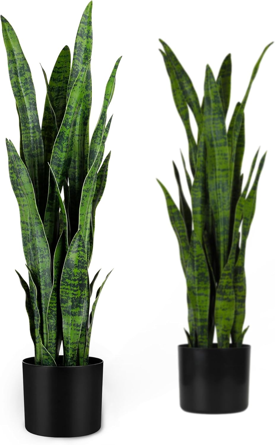 3ft Artificial Snake Plant - Lifelike Leaves, Faux Silk Sansevieria