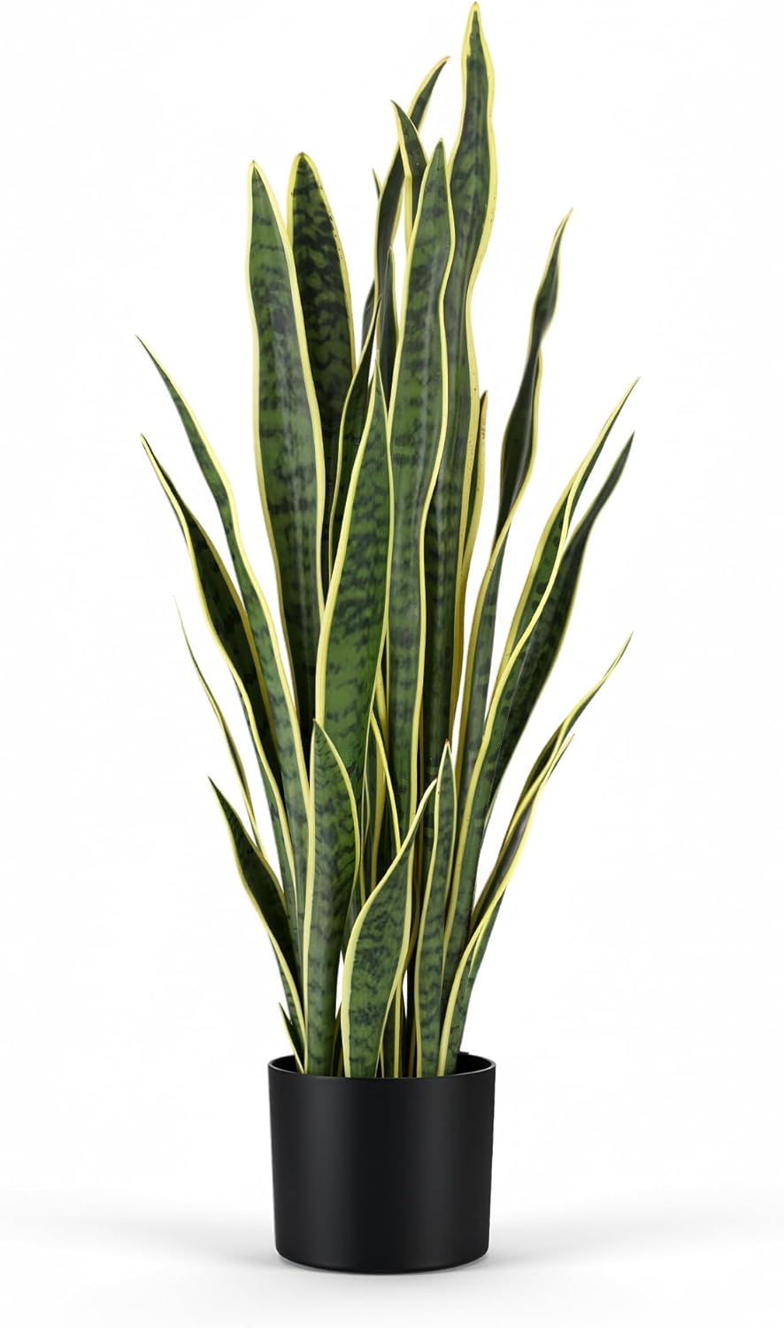 3ft Artificial Snake Plant - Lifelike Leaves, Faux Silk Sansevieria