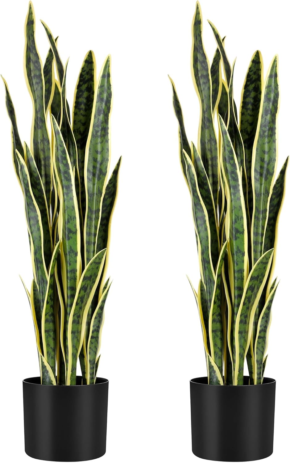 3ft Artificial Snake Plant - Lifelike Leaves, Faux Silk Sansevieria