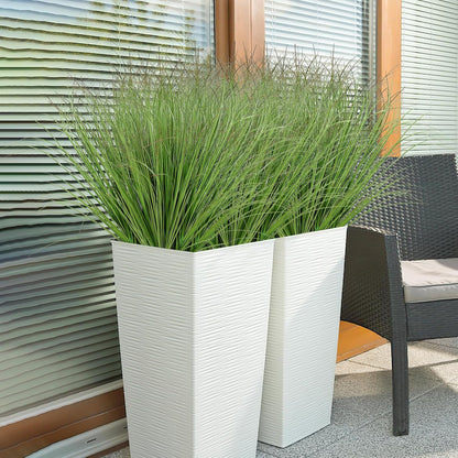 32PCS Artificial Fall Plants Red-Yellow Gradient Autumn Wheat Grass Outdoor