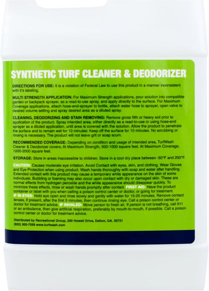 Turf Wash, Artificial Grass Cleaner w Hose Attachment, 64 oz