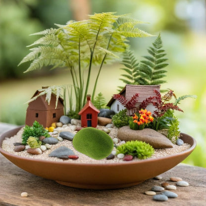 20pcs Artificial Moss Rocks Decorative Faux Balls for Floral Arrangements and Green Decor, 4.72 x 3.54 x 2.36 Inch Foam Simulation Stone for Terrarium Landscape