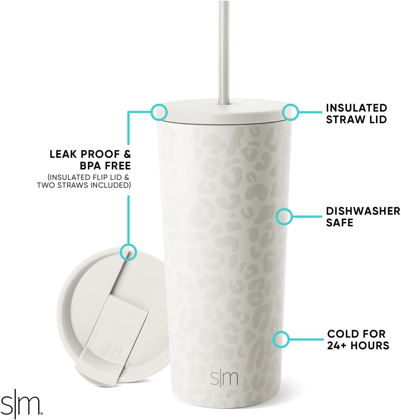 Iced Coffee Tumbler, Insulated | 24oz | Yellow | Reusable Stainless Steel Cup, Travel Mug, Water Bottle with Straw | Cupholder Friendly & Spill Resistant, Buttercup