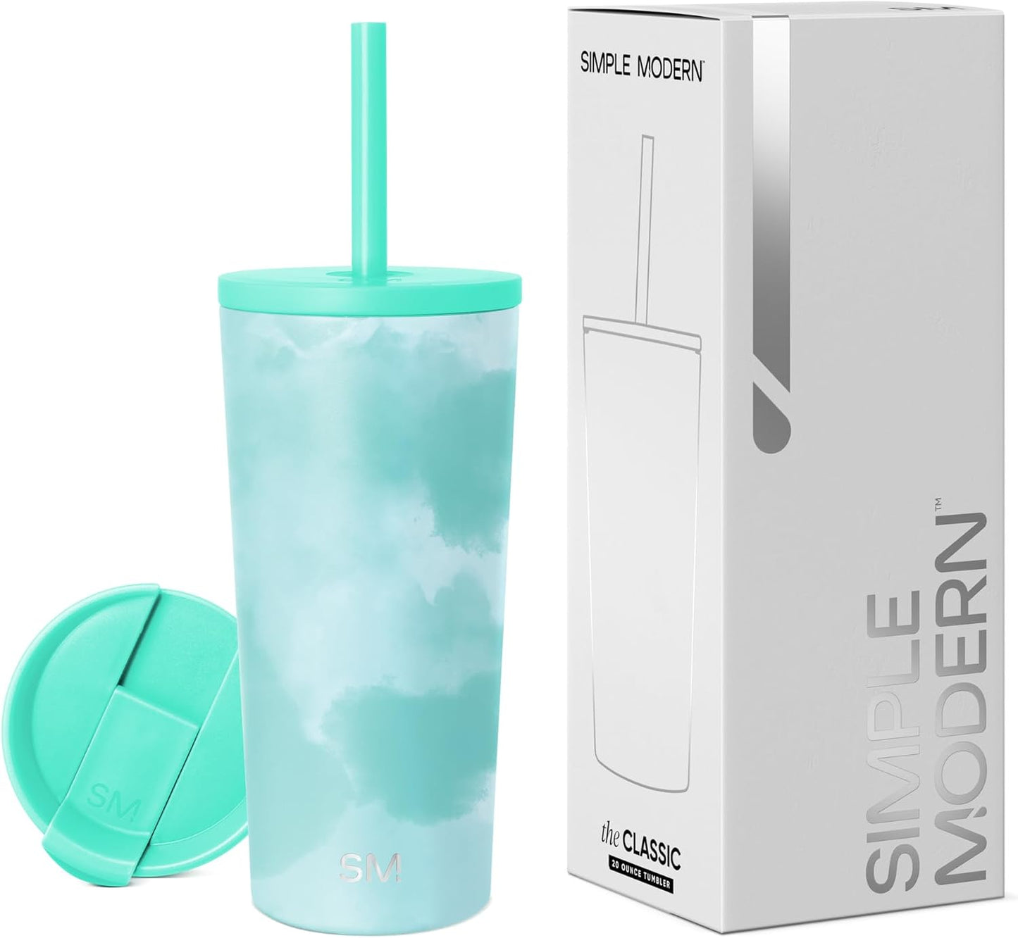 Iced Coffee Tumbler, Insulated | 24oz | Yellow | Reusable Stainless Steel Cup, Travel Mug, Water Bottle with Straw | Cupholder Friendly & Spill Resistant, Buttercup
