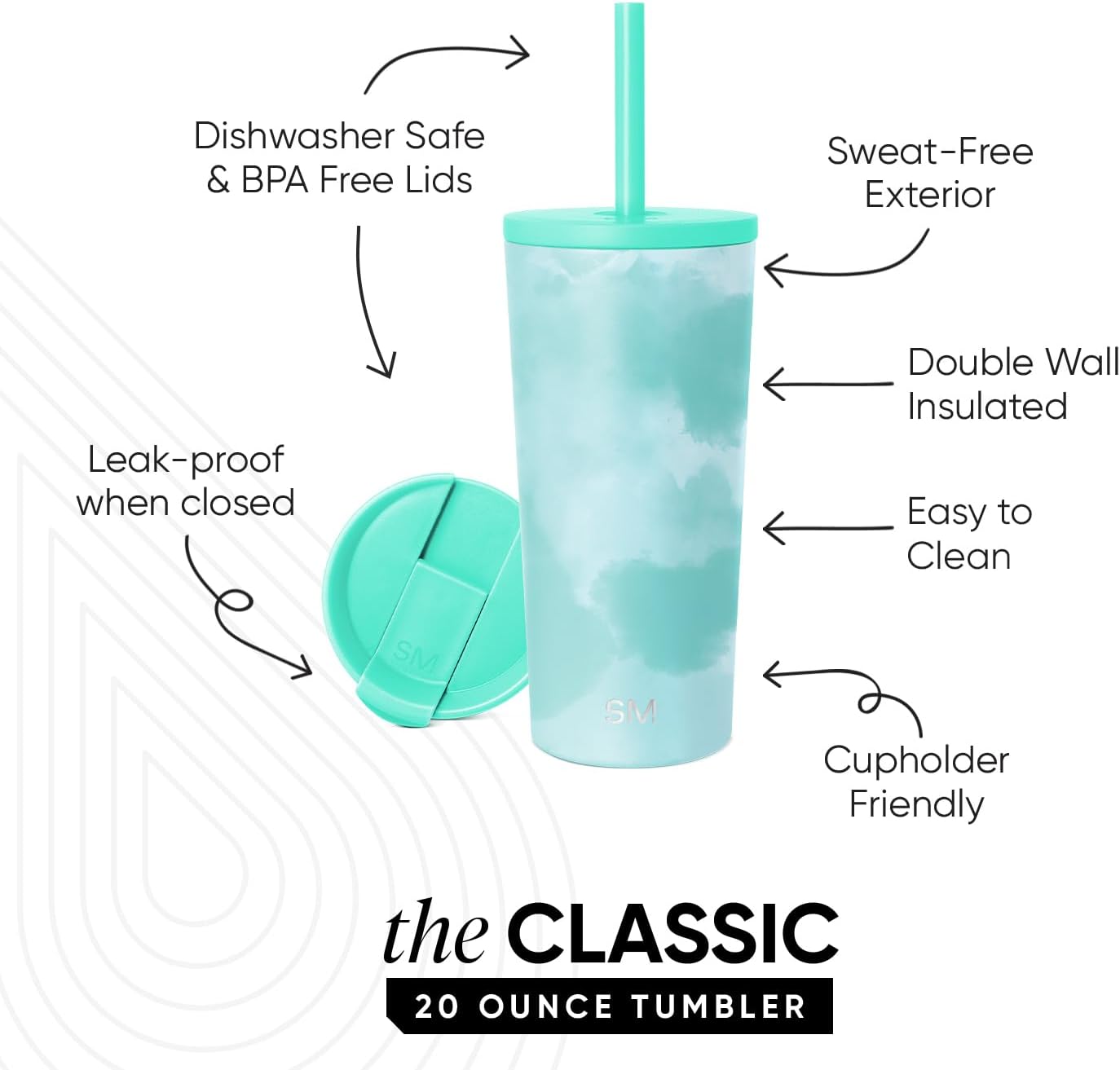 Iced Coffee Tumbler, Insulated | 24oz | Yellow | Reusable Stainless Steel Cup, Travel Mug, Water Bottle with Straw | Cupholder Friendly & Spill Resistant, Buttercup
