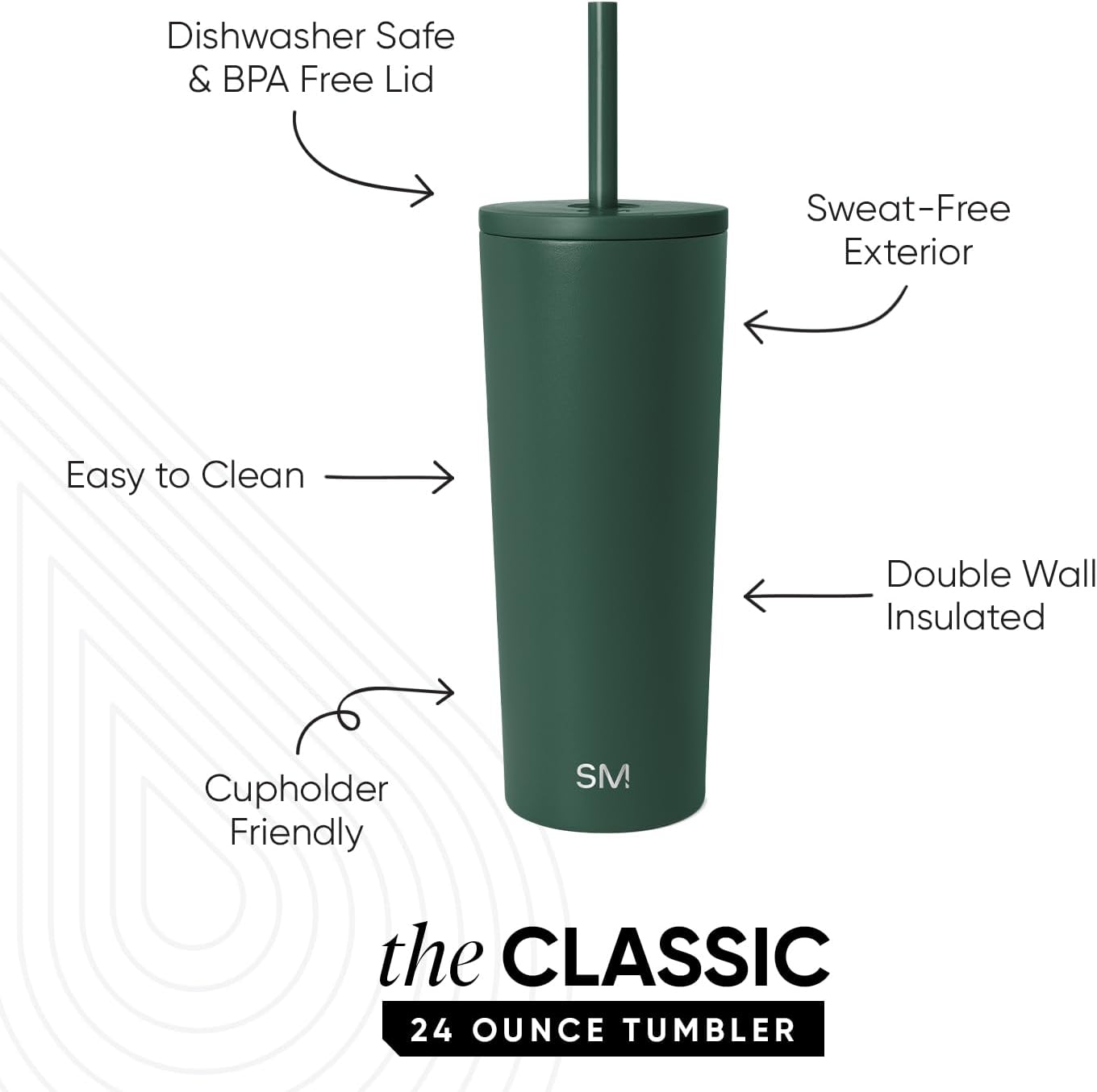 Iced Coffee Tumbler, Insulated | 24oz | Yellow | Reusable Stainless Steel Cup, Travel Mug, Water Bottle with Straw | Cupholder Friendly & Spill Resistant, Buttercup