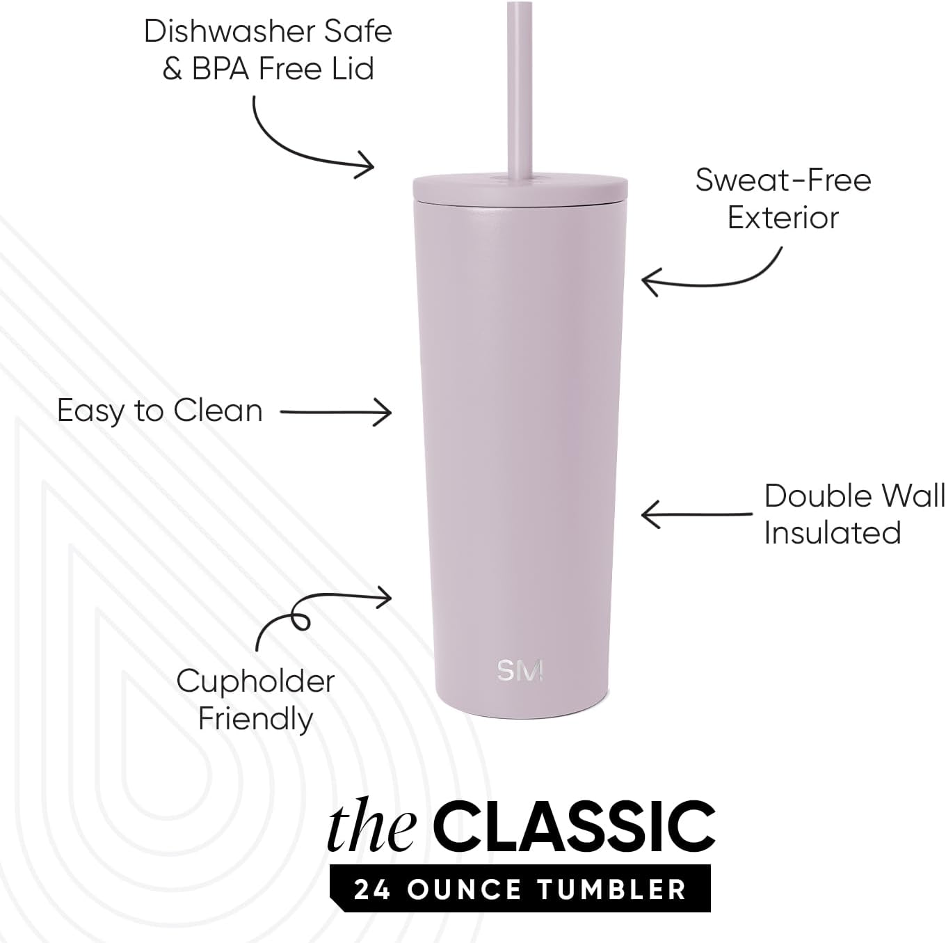 Iced Coffee Tumbler, Insulated | 24oz | Yellow | Reusable Stainless Steel Cup, Travel Mug, Water Bottle with Straw | Cupholder Friendly & Spill Resistant, Buttercup