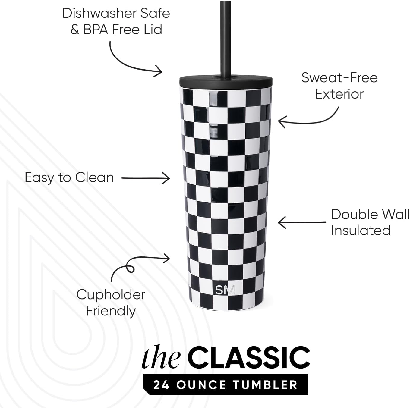 Iced Coffee Tumbler, Insulated | 24oz | Yellow | Reusable Stainless Steel Cup, Travel Mug, Water Bottle with Straw | Cupholder Friendly & Spill Resistant, Buttercup