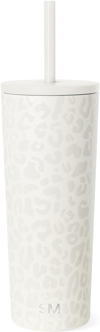 Iced Coffee Tumbler, Insulated | 24oz | Yellow | Reusable Stainless Steel Cup, Travel Mug, Water Bottle with Straw | Cupholder Friendly & Spill Resistant, Buttercup
