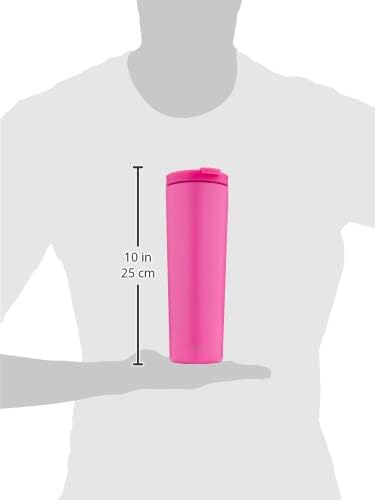 Iced Coffee Tumbler, Insulated | 24oz | Yellow | Reusable Stainless Steel Cup, Travel Mug, Water Bottle with Straw | Cupholder Friendly & Spill Resistant, Buttercup